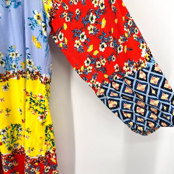 Fig & and Flower SMALL Boho Bohemian Blouse Shirt Top Summer Cozy - Picture 4 of 8